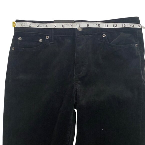 Lauren Ralph Lauren Womens Mid-Rise Black fine corduroy Straight Leg Pants 6P - Picture 9 of 11